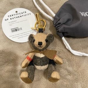 Burberry Cashmere Vintage Check Thomas Bear